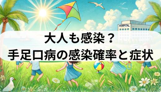 大人の手足口病：感染確率、症状